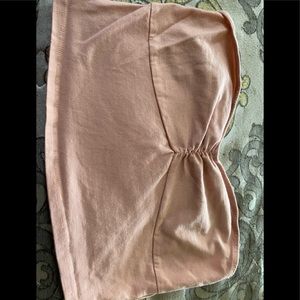 Bandeau top with gathering in mid section